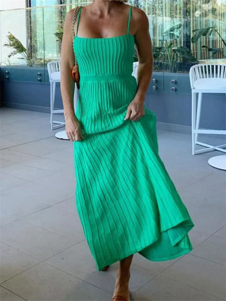 Chiffon Off-Shoulder Female Maxi  Patchwork Holiday Casual Dress Mssaz Desses