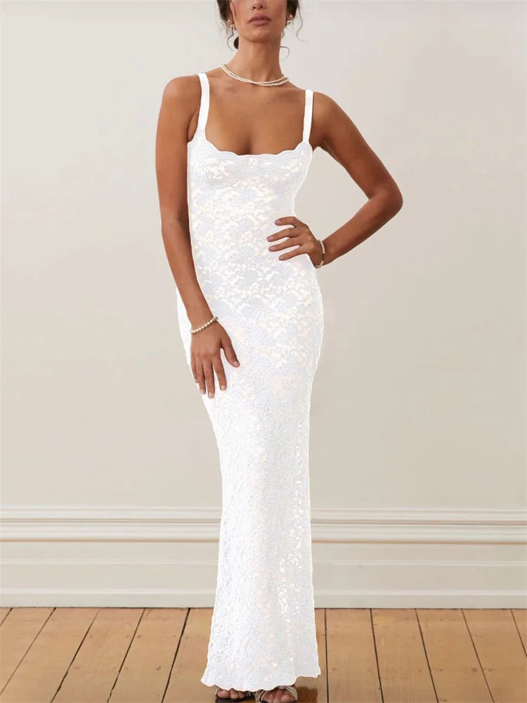 Lace Black Evening Gown Split  Party Casual Dress Mssaz Desses