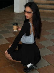 Round Neck Slim Vacation Knitted New  Casual Dress Mssaz Desses