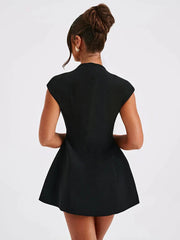 Fit Short Deep Neck Color Lady Birthday Party Dresses  Casual Dress Mssaz Desses