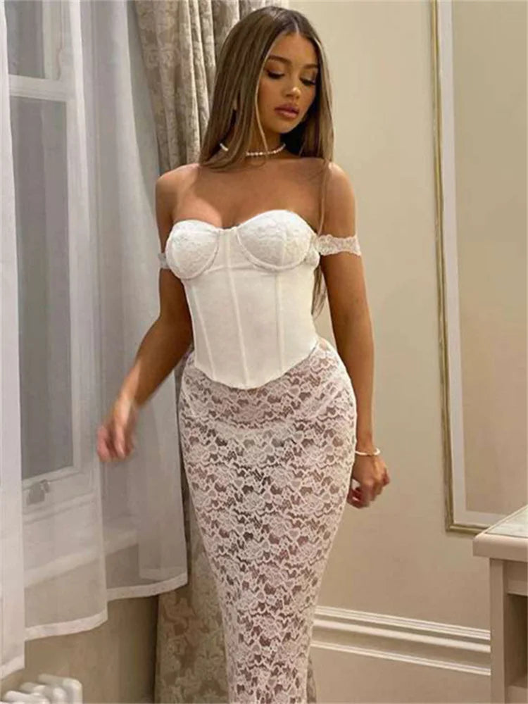 Printed For Elegant Patchwork See-Through  Casual Dress Mssaz Desses