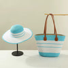 Travel Beach Outdoor Sun Hat Straw Hat Bag Set Mssza