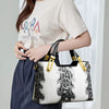 Trend Patent Leather Noble Python Pattern Luxury Party Handbag Mssza