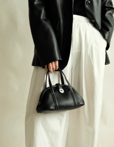 Trend Solid Designer Clip Dumpling PU Leather Crossbody Shoulder Handbags Mssza
