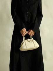 Trend Solid Designer Clip Dumpling PU Leather Crossbody Shoulder Handbags Mssza