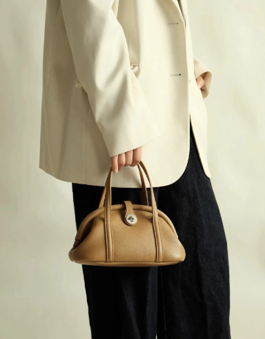 Trend Solid Designer Clip Dumpling PU Leather Crossbody Shoulder Handbags Mssza