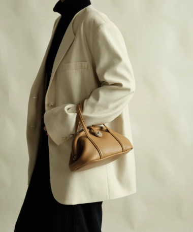 Trend Solid Designer Clip Dumpling PU Leather Crossbody Shoulder Handbags Mssza
