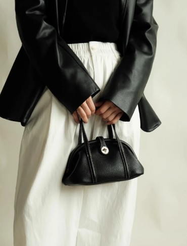 Trend Solid Designer Clip Dumpling PU Leather Crossbody Shoulder Handbags Mssza