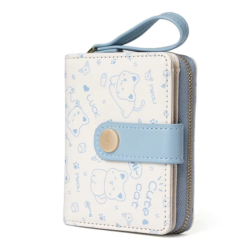 Trendy Animal Prints Card Holder Zipper Wallet Bag Mssza