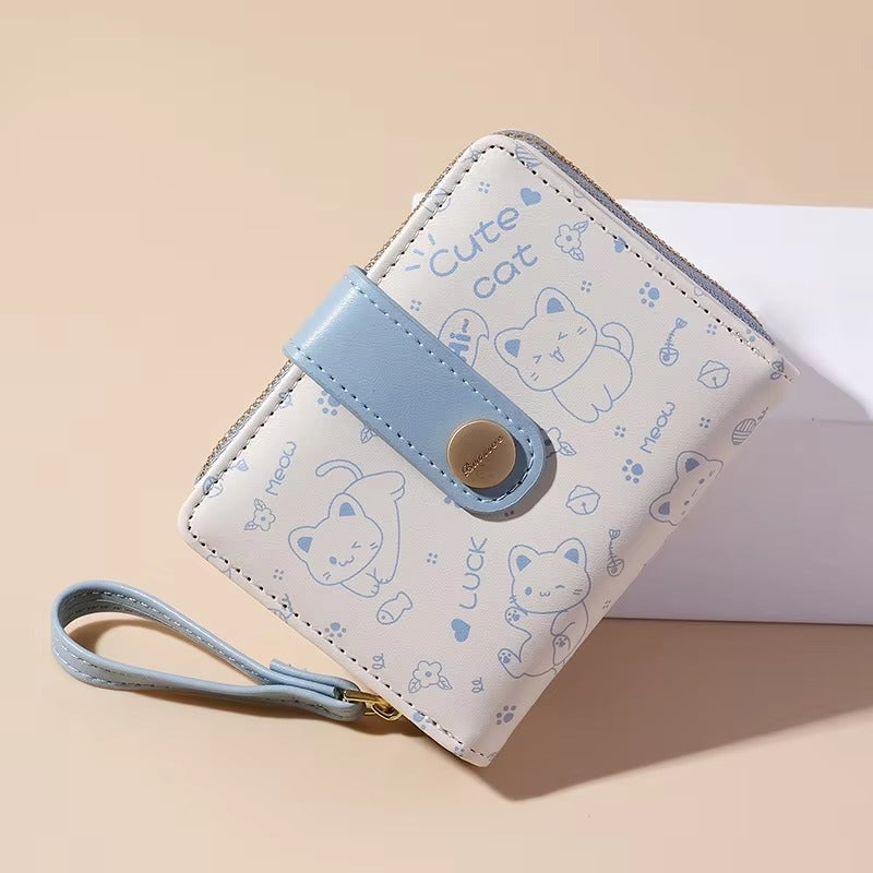 Trendy Animal Prints Card Holder Zipper Wallet Bag Mssza