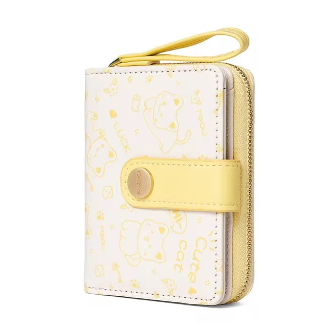 Trendy Animal Prints Card Holder Zipper Wallet Bag Mssza