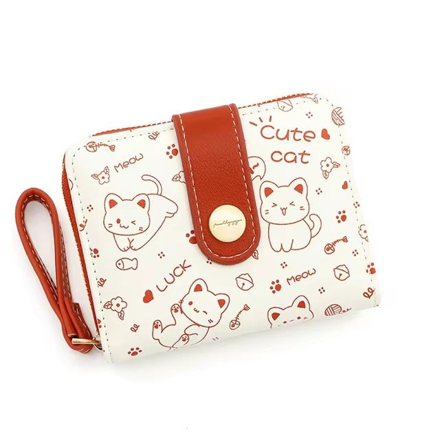 Trendy Animal Prints Card Holder Zipper Wallet Bag Mssza