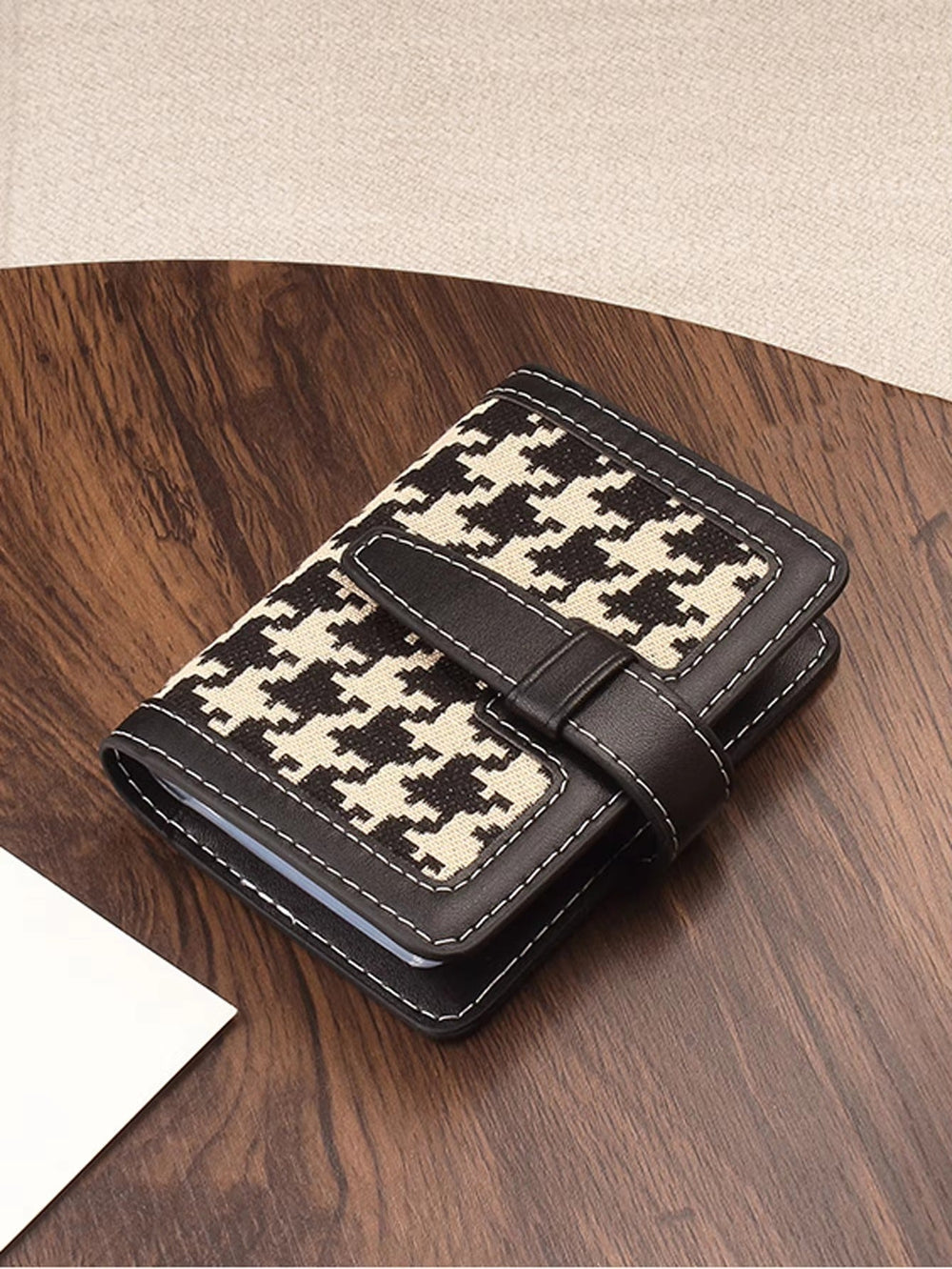 Trendy Anti Demagnetization PU Leather Plaid Coin Wallet Bag Mssza