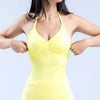 Trendy Beautiful Open Back Halter Longline Strappy Sports Bra Mssza