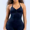 Trendy Beautiful Open Back Halter Longline Strappy Sports Bra Mssza