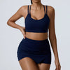 Trendy Bra And High Waist Shorts 2 Piece Set Tracksuit Mssza