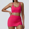Trendy Bra And High Waist Shorts 2 Piece Set Tracksuit Mssza