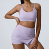 Trendy Bra And High Waist Shorts 2 Piece Set Tracksuit Mssza