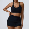 Trendy Bra And High Waist Shorts 2 Piece Set Tracksuit Mssza