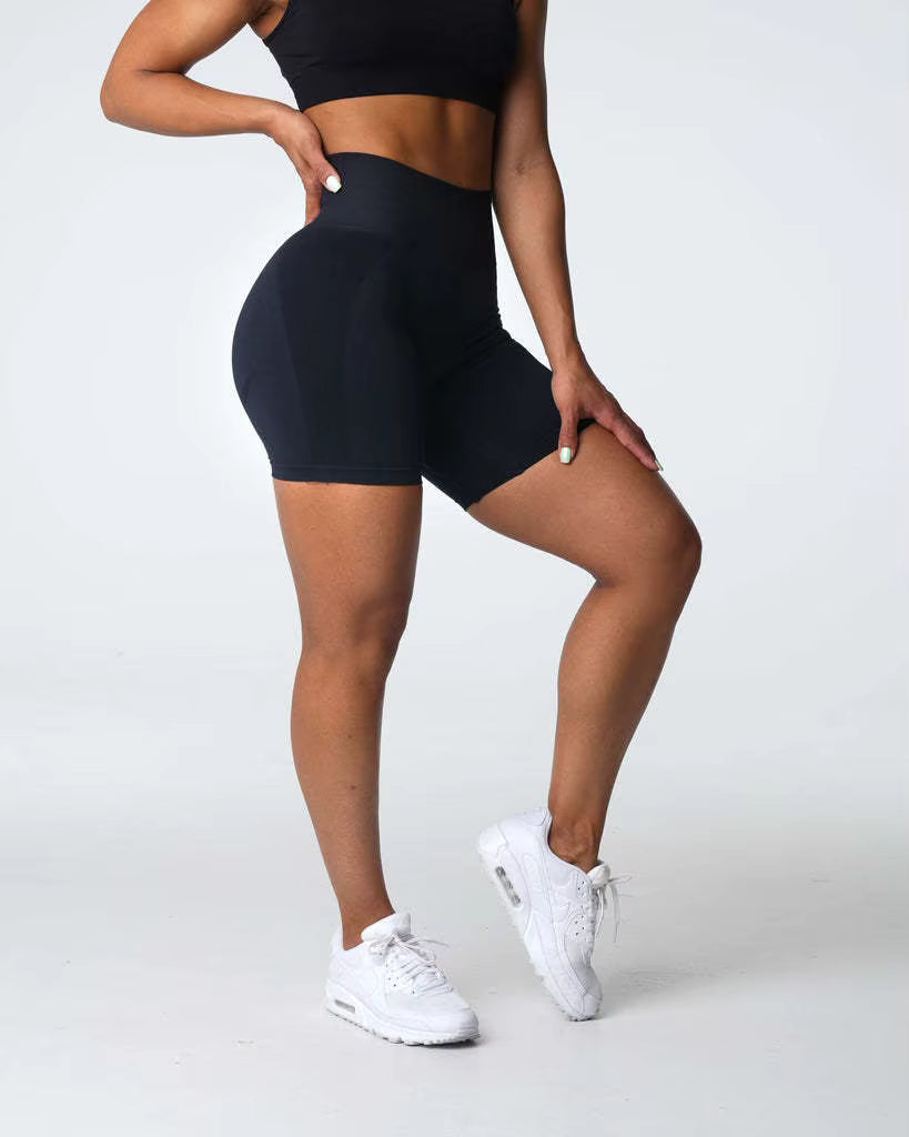 Trendy Breathable Geometric Bicycle Shorts Active Wear Mssza