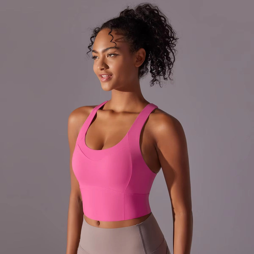Trendy Breathable Nylon Tights Fitness Bra Mssza