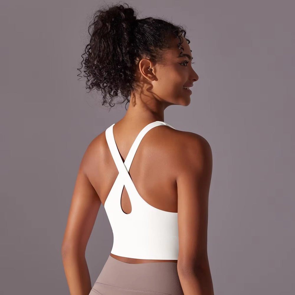 Trendy Breathable Nylon Tights Fitness Bra Mssza