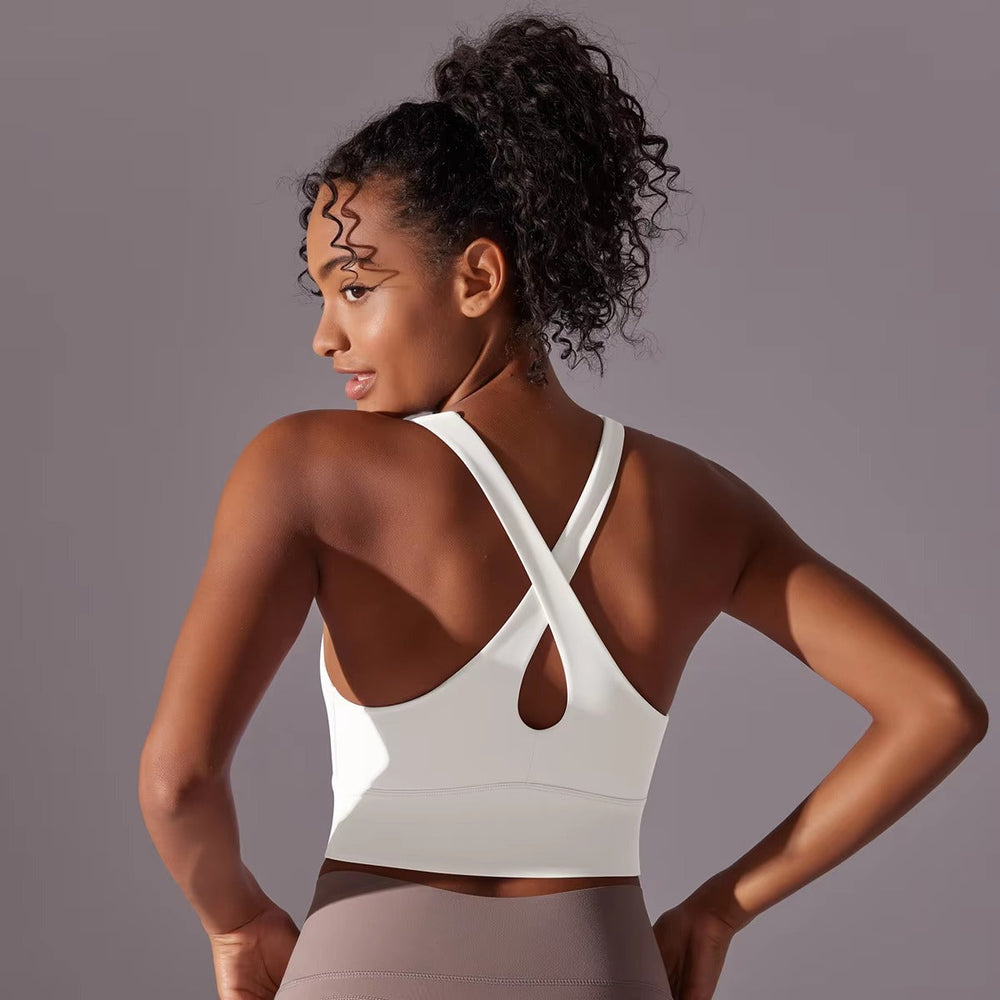 Trendy Breathable Nylon Tights Fitness Bra Mssza