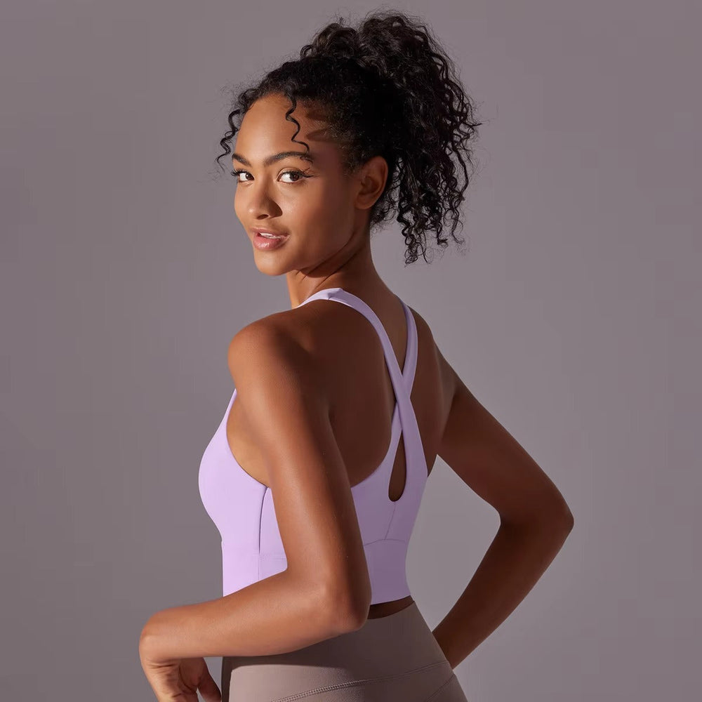 Trendy Breathable Nylon Tights Fitness Bra Mssza