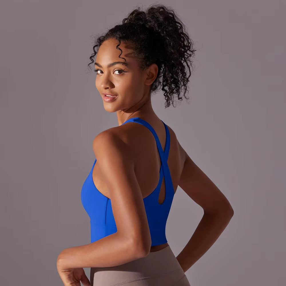 Trendy Breathable Nylon Tights Fitness Bra Mssza