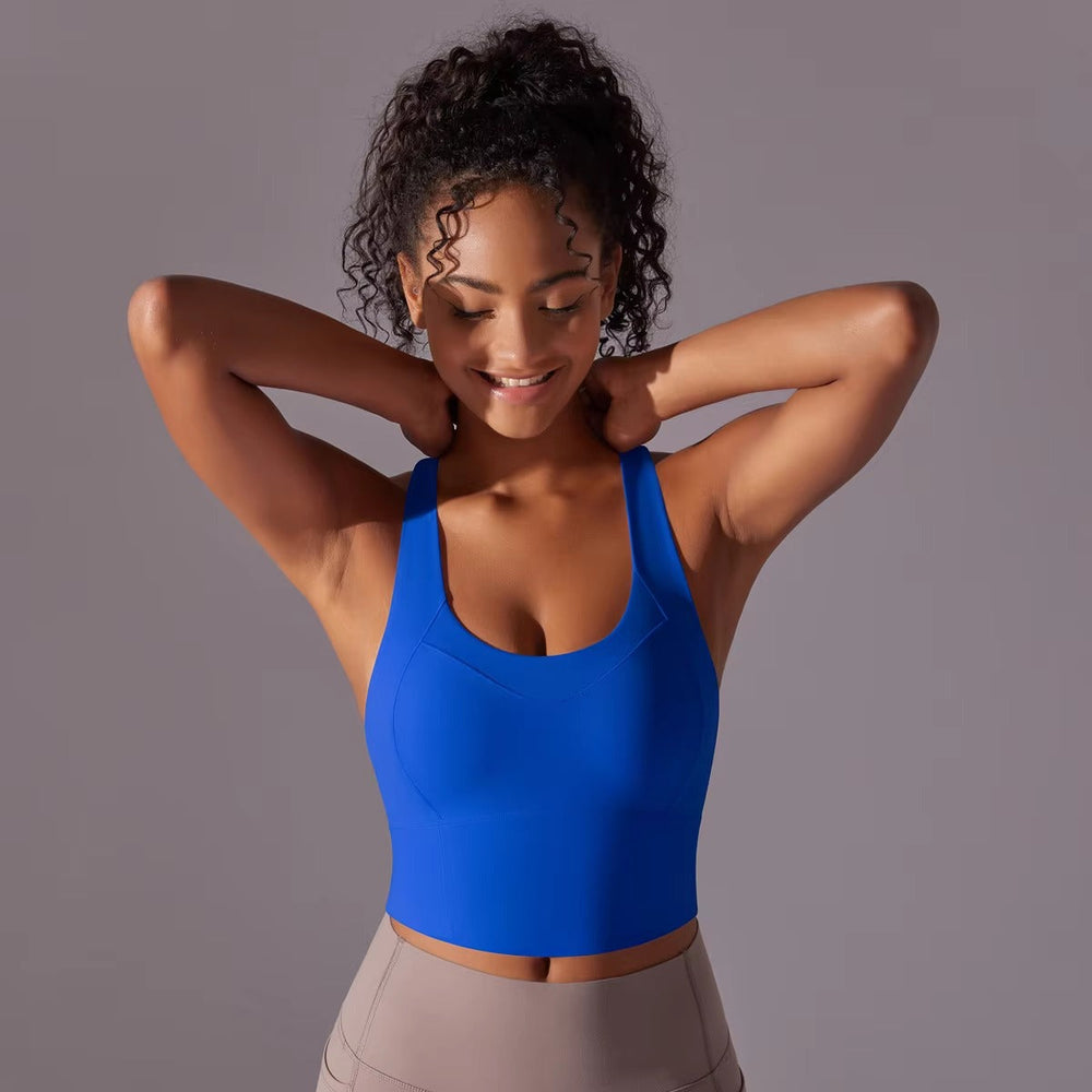 Trendy Breathable Nylon Tights Fitness Bra Mssza