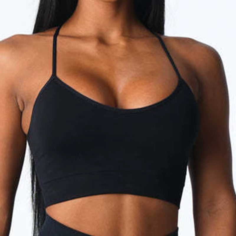 Trendy  Breathable Padded Seamless Bralette Sports Bra Sportswear Mssza
