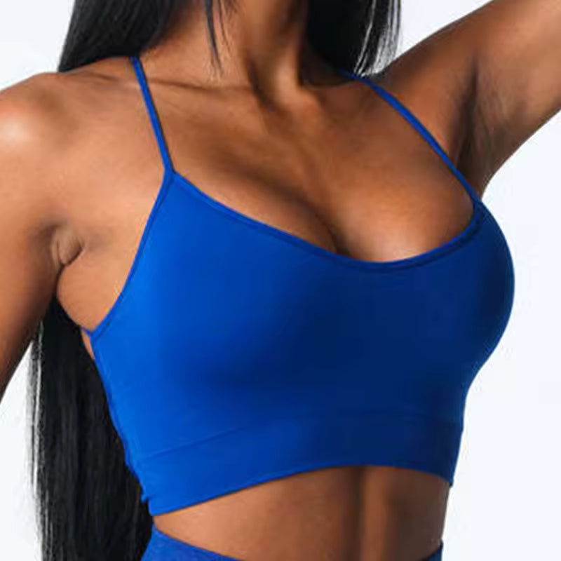 Trendy  Breathable Padded Seamless Bralette Sports Bra Sportswear Mssza