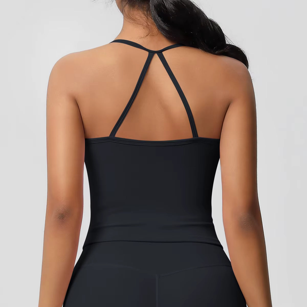 Trendy Breathable Quick Drying Back Yoga Slim Fit Sports Top Mssza