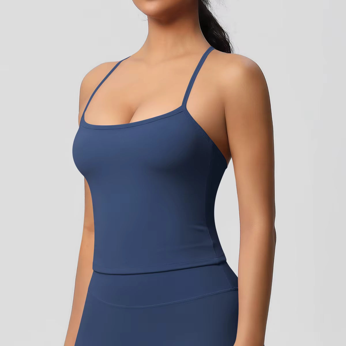 Trendy Breathable Quick Drying Back Yoga Slim Fit Sports Top Mssza