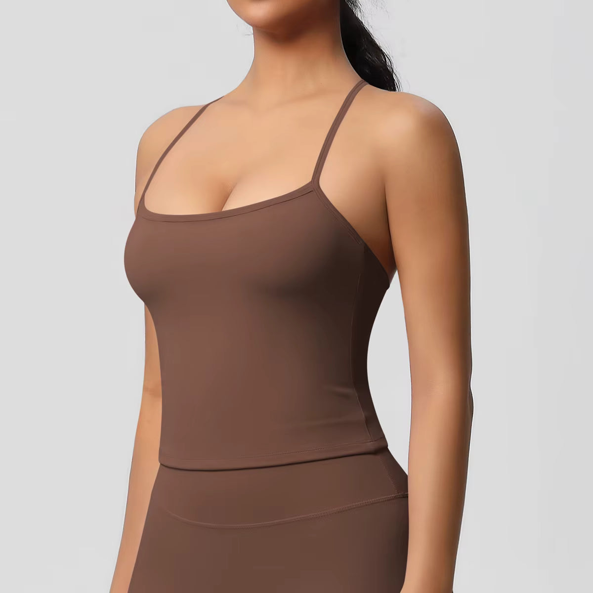 Trendy Breathable Quick Drying Back Yoga Slim Fit Sports Top Mssza