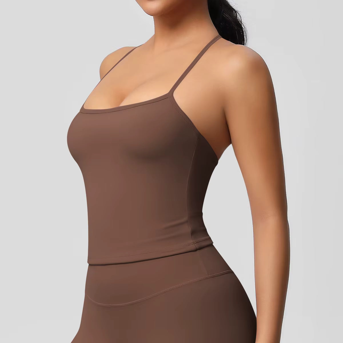 Trendy Breathable Quick Drying Back Yoga Slim Fit Sports Top Mssza