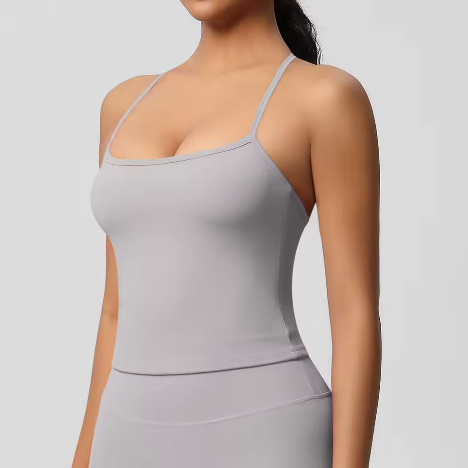 Trendy Breathable Quick Drying Back Yoga Slim Fit Sports Top Mssza
