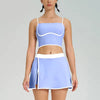Trendy Breathable Quick-drying Sports Bra Elastic Skirt 2 Piece Set Mssza