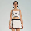 Trendy Breathable Quick-drying Sports Bra Elastic Skirt 2 Piece Set Mssza