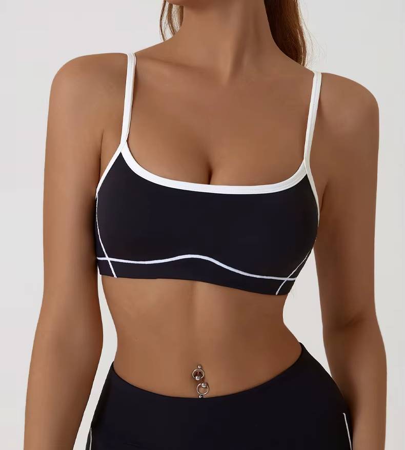 Trendy Breathable Removable Chest Pad Sports Bra Mssza
