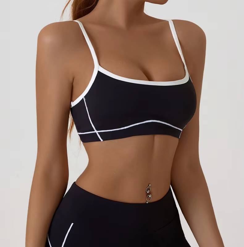 Trendy Breathable Removable Chest Pad Sports Bra Mssza