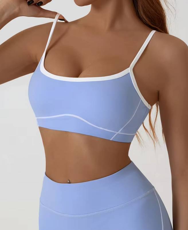 Trendy Breathable Removable Chest Pad Sports Bra Mssza
