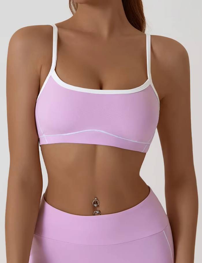 Trendy Breathable Removable Chest Pad Sports Bra Mssza