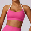 Trendy Breathable Shockproof Quick Dry Halter Gym Sport Bra Mssza