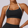 Trendy Breathable Shockproof Quick Dry Halter Gym Sport Bra Mssza