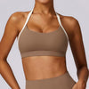 Trendy Breathable Shockproof Quick Dry Halter Gym Sport Bra Mssza