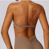 Trendy Breathable Shockproof Quick Dry Halter Gym Sport Bra Mssza