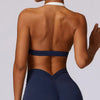 Trendy Breathable Shockproof Quick Dry Halter Gym Sport Bra Mssza