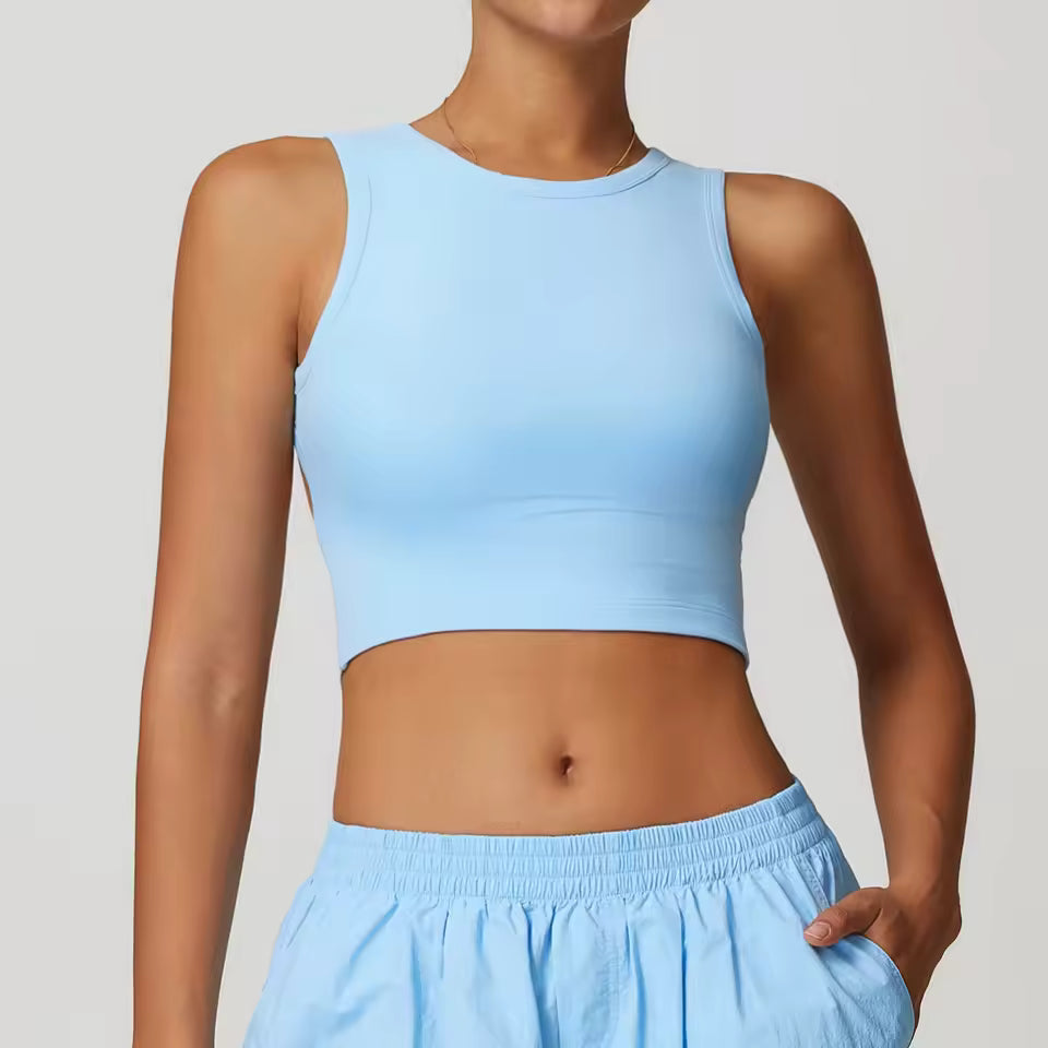 Trendy Breathable Shockproof Quick-Dry Yoga Backless Sports Bra Mssza