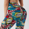 Trendy Cartoon Printed High Waist Ankle-Length Sports Legging Mssza